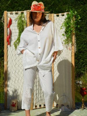 Chemise Ananas broderie anglaise