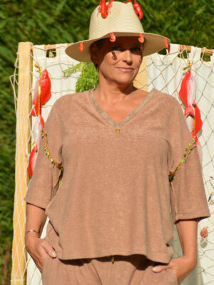 T-shirt Nat over éponge chamois