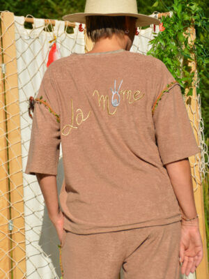 T-shirt Nat over éponge chamois
