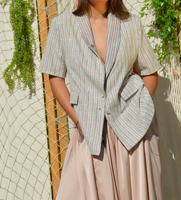 Veste Momo manches rayée