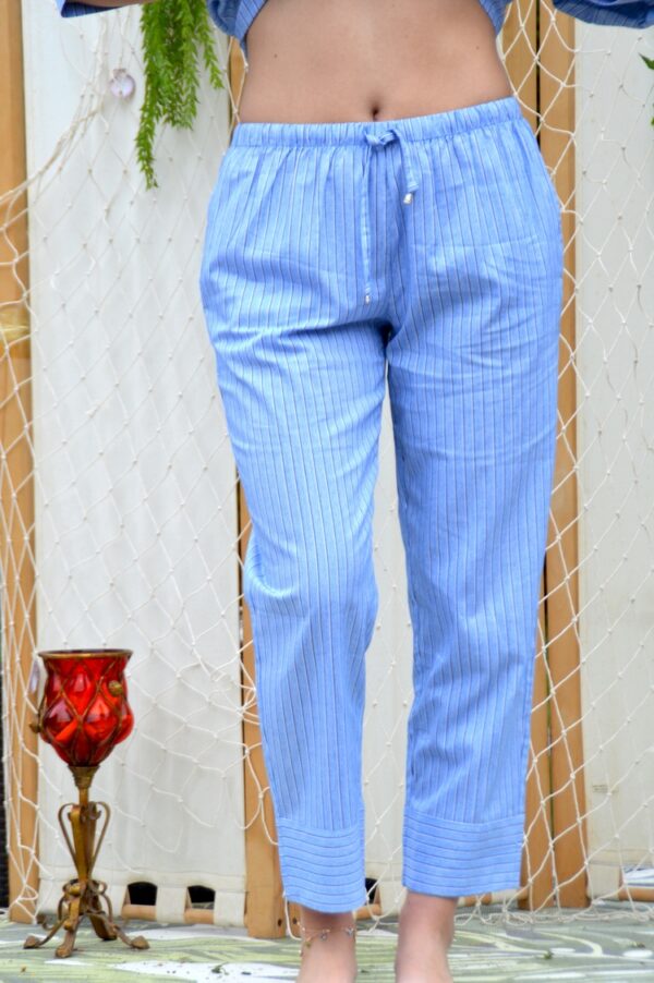 Pantalon Buenos-Aires Bleu rayure