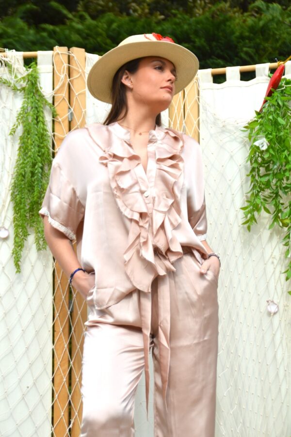 Top reinette soie Nude