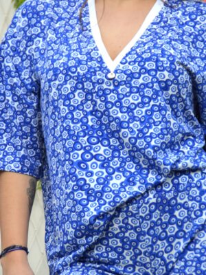 T-shirt Nat over col V oeil