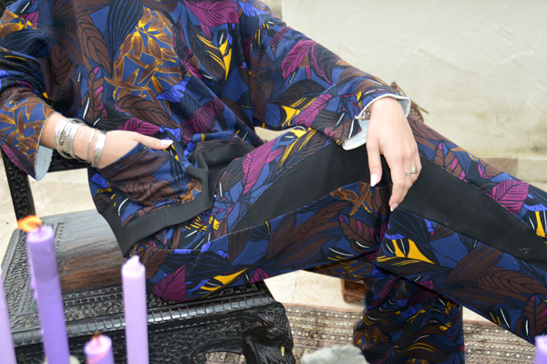 Pantalon Mosk Branche bleu marine