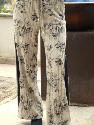 Pantalon Mosk Fleurs Noires